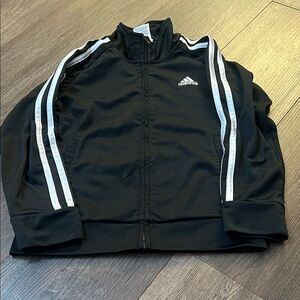 Adidas Black Jacket with White Accents